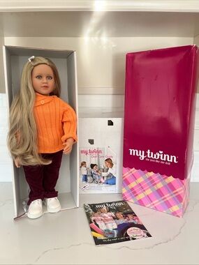 New in Box My Twinn 23” Poseable Doll Dark Blonde Hair Blue Eyes 2006